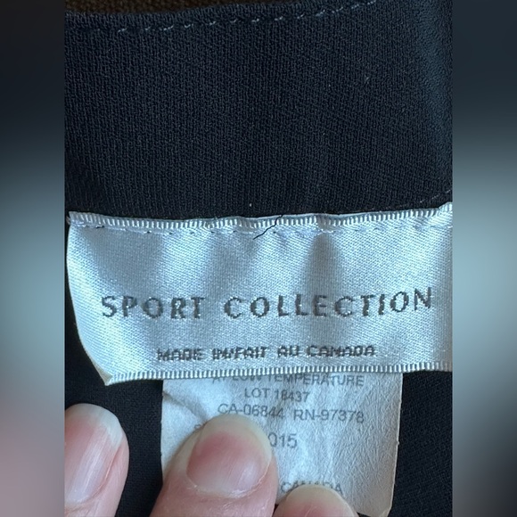 Sport Collection NWT Black Straight Wide Leg. High Rise Dress Pants Sz 16. - Picture 4 of 12